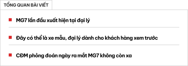 MG7 lộ 2 phiên bản, về đại lý trước ngày ra mắt Việt Nam: Mâm khác biệt, dễ có 2 động cơ cạnh tranh Mazda6- Ảnh 1.