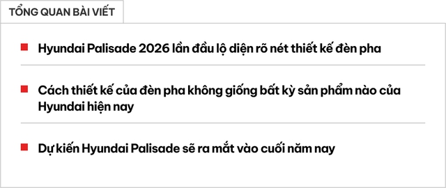 Hyundai Palisade 2026 lần đầu để lộ đèn LED cỡ khủng khi chạy đường đêm: Khác hoàn toàn đời cũ và cả đàn em Santa Fe- Ảnh 1.