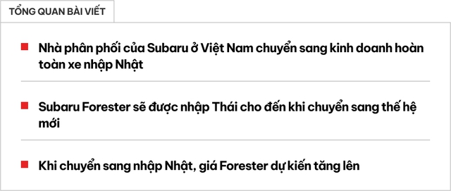 Câu hỏi khó lúc này: Mua Subaru Forester nhập Thái lúc này hay chờ bản mới nhập Nhật?- Ảnh 1.