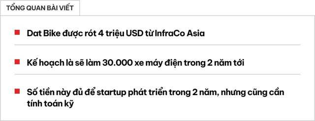 Hãng xe máy điện Việt Nam Dat Bike nhận 4 triệu USD: Ai đứng sau, để làm gì và có phải ‘muối bỏ bể’?- Ảnh 1.