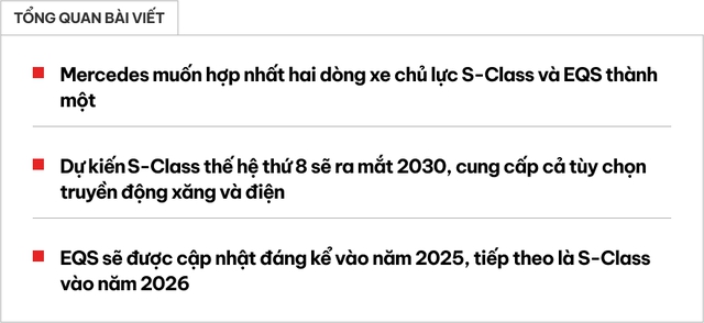 Mercedes-Benz 'học' BMW 'nhóm' lại các dòng xe cho đỡ rối: Sáp nhập S-Class và EQS thành một, hai xe sẽ y hệt chỉ khác động cơ và nền tảng- Ảnh 1.