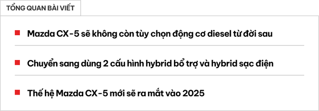 Mazda CX-5 thế hệ mới lộ thông tin: Dồn sức cho hybrid và PHEV, có thể không cần xăng vẫn chạy ngon trong phố- Ảnh 1.