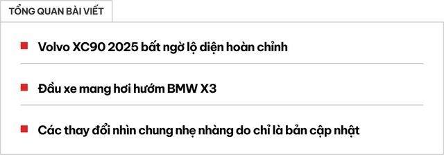 Volvo XC90 2025 bất ngờ lộ diện hoàn chỉnh: Có chi tiết thiết kế lạ, cabin thay đổi nhẹ, vẫn giữ nút vật lý- Ảnh 1.