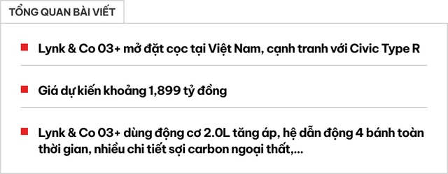 Lynk & Co 03+ nhận cọc tại đại lý: Giá dự kiến gần 2 tỷ, động cơ 265 mã lực, có AWD cạnh tranh WRX, Civic Type R- Ảnh 1.