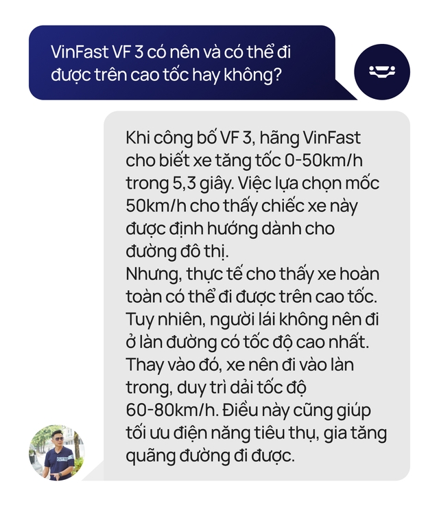 [Trên Ghế 10] Hỏi nhanh đáp gọn VinFast VF 3: Ai nên mua, sạc bao lâu, đi bao xa, thay được xe máy và dễ lật không?- Ảnh 7.