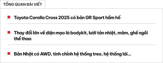 Toyota Corolla Cross 2026 đang hot có bộ ảnh thực tế bản GR Sport mới toanh, có AWD, fan cứng dòng xe này xem xong chắc sẽ nghiền- Ảnh 1. Toyota Corolla Cross 2026 đang hot có bộ ảnh thực tế bản GR Sport mới toanh, có AWD, fan cứng dòng xe này xem xong chắc sẽ nghiền- Ảnh 1.