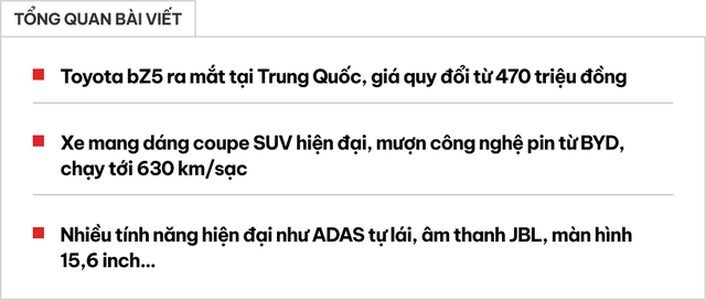SUV Toyota mới đẹp long lanh này có giá quy đổi từ 470 triệu đồng, rẻ hơn cả Corolla cũ: Có ADAS, màn khủng, chạy 630km/sạc- Ảnh 1. SUV Toyota mới đẹp long lanh này có giá quy đổi từ 470 triệu đồng, rẻ hơn cả Corolla cũ: Có ADAS, màn khủng, chạy 630km/sạc- Ảnh 1.