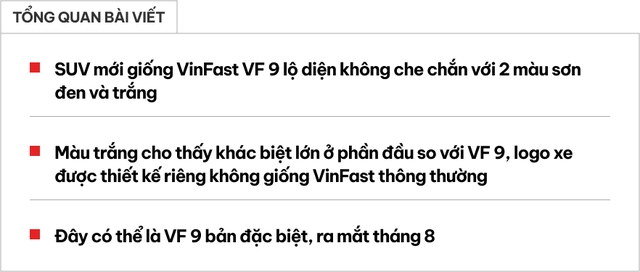 SUV mới giống VinFast VF 9 lộ màu sơn trắng cho thấy nhiều đường nét khác hẳn 'bản gốc', logo đặt nổi kiểu Rolls-Royce- Ảnh 1. SUV mới giống VinFast VF 9 lộ màu sơn trắng cho thấy nhiều đường nét khác hẳn 'bản gốc', logo đặt nổi kiểu Rolls-Royce- Ảnh 1.