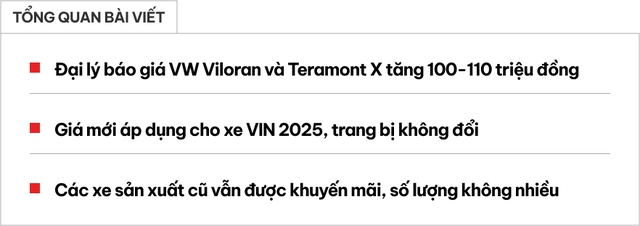 VW Viloran, Teramont X tăng giá mạnh tại Việt Nam, người mua vẫn tiết kiệm được trăm triệu nếu chọn đánh đổi một điều- Ảnh 1. VW Viloran, Teramont X tăng giá mạnh tại Việt Nam, người mua vẫn tiết kiệm được trăm triệu nếu chọn đánh đổi một điều- Ảnh 1.