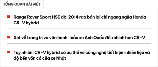 Cầm hơn 1,2 tỷ đồng, bạn có thể mua chiếc Range Rover này thay vì Honda CR-V hybrid để hiểu xe sang Anh quốc là như thế nào- Ảnh 1.