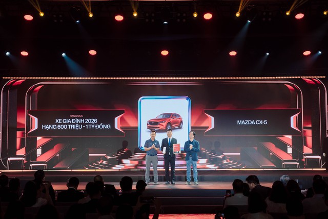 Mazda CX-5 thắng giải ‘Xe gia đình’ tầm giá 600 triệu - 1 tỷ đồng tại CCA 2026, vượt sát nút Toyota Innova Cross - Ảnh 2.