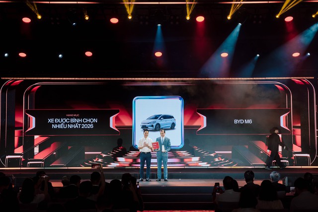 BYD M6 ghi dấu ấn với giải &lsquo;Xe được b&igrave;nh chọn nhiều nhất 2026&rsquo; tại CCA 2026 - Ảnh 2.