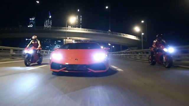 Lamborghini Huracan so kè với Ducati 1199 Panigale và BMW S1000RR