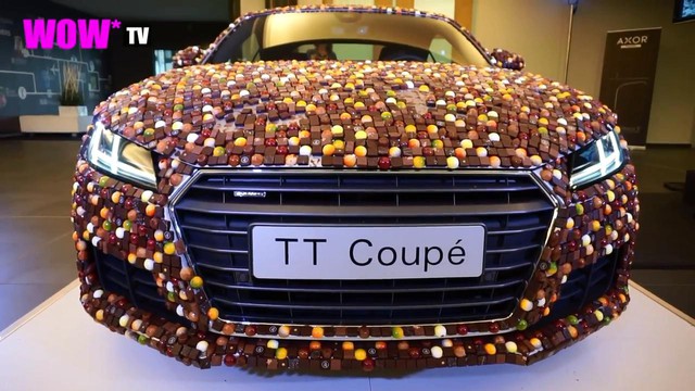 Phát thèm với xe thể thao Audi TT đính 27.000 viên sô-cô-la