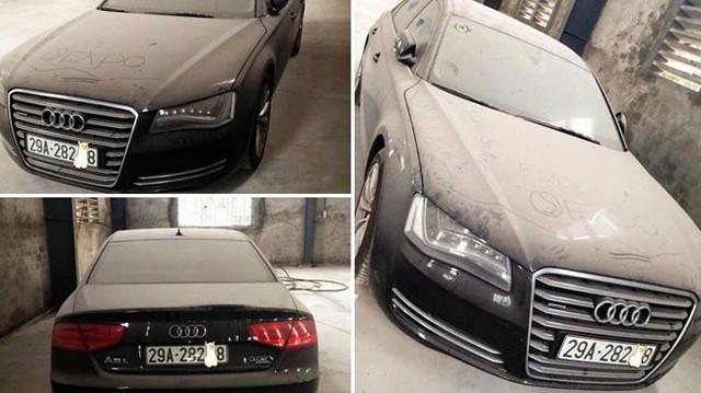 Xe tiền tỷ Audi A8L phủ bụi tại Việt Nam