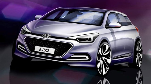 Hình ảnh phác họa chính thức của Hyundai i20 thế hệ mới