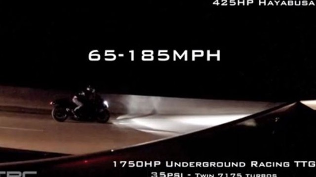 Lamborghini Gallardo đua với Suzuki Hayabusa siêu công suất