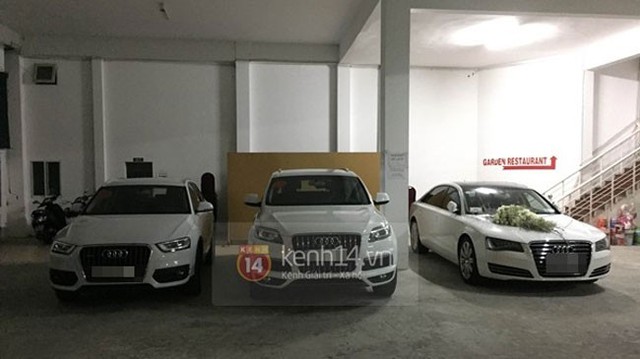 Dàn xe đón dâu toàn Audi trong đám cưới Công Vinh – Thủy Tiên
