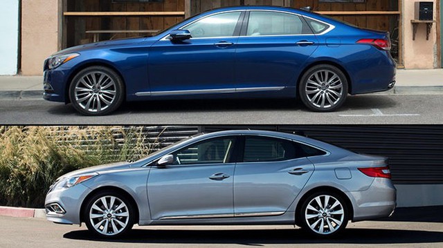 Hyundai lặng lẽ giới thiệu cặp đôi Genesis Sedan và Azera 2016