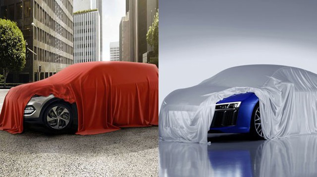 Hyundai Tucson và Audi R8 mới cùng lộ đèn pha
