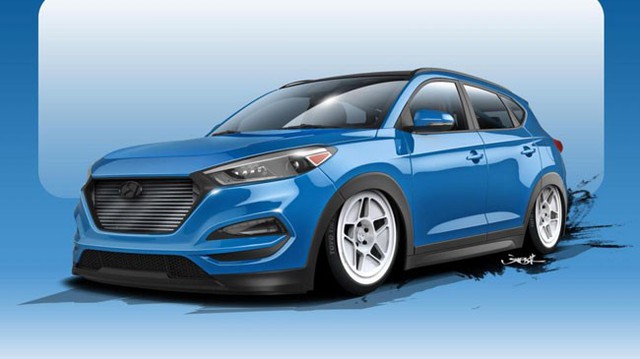 Hyundai Tucson nằm sát mặt đất, công suất hơn 700 mã lực lộ diện