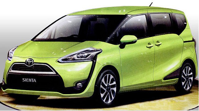 Xe gia đình 5 cửa, 7 chỗ Toyota Sienta 2016 lộ diện sớm
