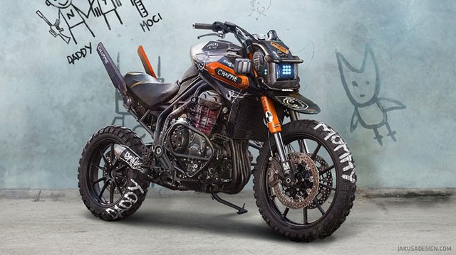 Triumph Tiger Explorer “lột xác” theo phong cách phim viễn tưởng