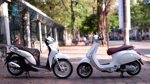 Xe nữ đi, chọn Vespa Primavera hay Honda SH mode?