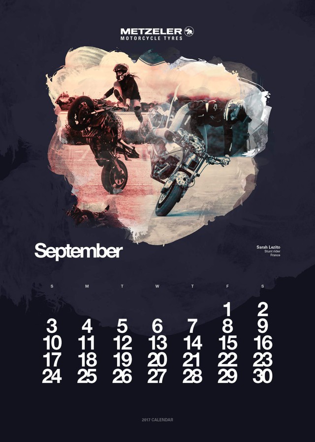 Bộ ảnh lịch 2017 hội tụ 12 nữ biker nổi tiếng thế giới - Ảnh 9. Bộ ảnh lịch 2017 hội tụ 12 nữ biker nổi tiếng thế giới - Ảnh 9.