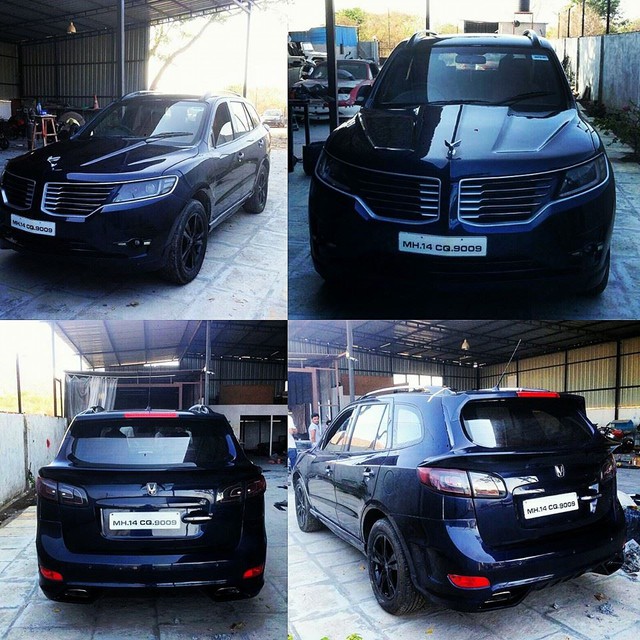 Hyundai Santa Fe đời cũ lột xác thành xe Lincoln - Ảnh 2.