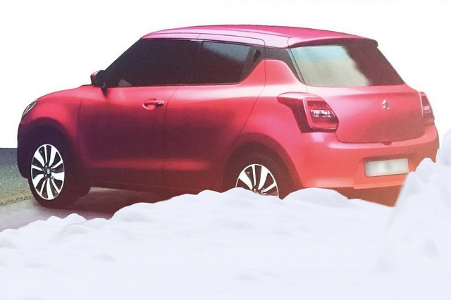 
Suzuki Swift thế hệ mới với màu đỏ ánh kim mới

