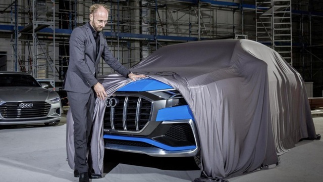 Audi Q8 E-tron, đối thủ của BMW X6, được hé lộ chân dung