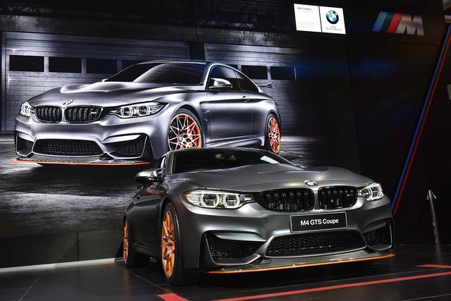 
BMW M4 GTS là mẫu xe thể thao 2 cửa đã lần đầu tiên ra mắt trong triển lãm Tokyo 2015. Trên thực tế, đây là phiên bản đặc biệt của dòng BMW M4 Coupe. Theo nhãn hiệu Đức, “đây là tác phẩm trưng bày công nghệ độc đáo, nâng tiềm năng của BMW M4 Coupe lên một tầm cao mới”.
