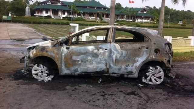 Thái Nguyên: Kia Rio mới đăng ký 3 ngày đã cháy rụi