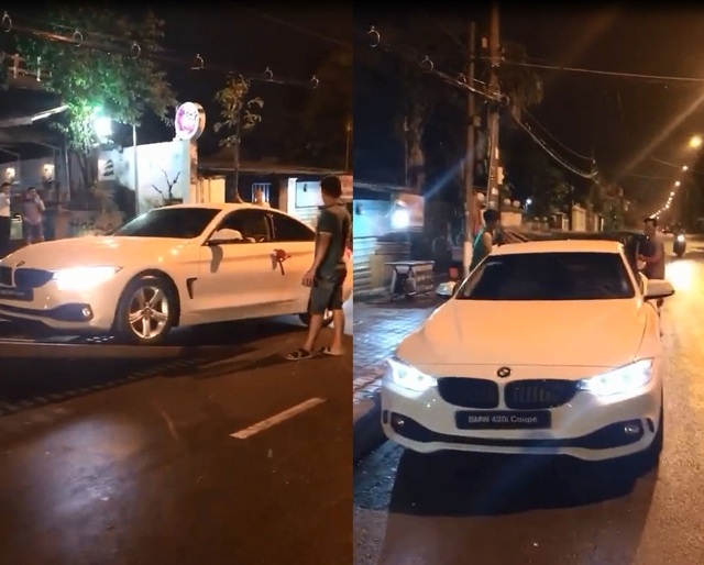 
Chiếc BMW 420i Coupe mà người chồng soái ca tặng vợ. Ảnh cắt từ video
