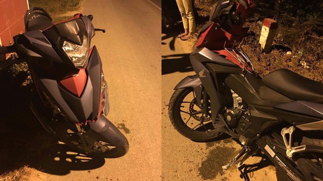 Honda Winner 150 đâm vào bia đá, người điều khiển bị thương nặng