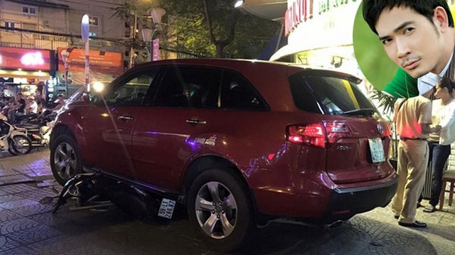 Ô tô tiền tỷ Acura MDX của nam ca sỹ Quách Thành Danh đâm 4 xe máy