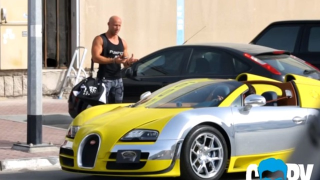 Dùng Bugatti Veyron làm xe Uber tại Dubai