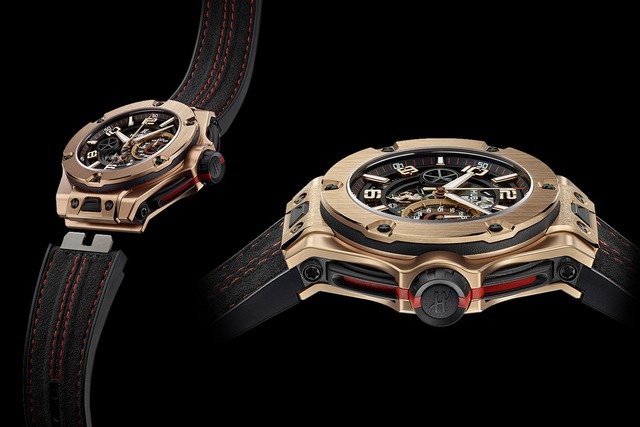 
Chiếc đồng hồ Hublot BigBang Ferrari Unico King Gold có số lượng giới hạn 500 chiếc và mức giá 42.000 USD.
