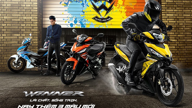 Honda Winner 150 có thêm 3 màu sơn mới, giá không đổi