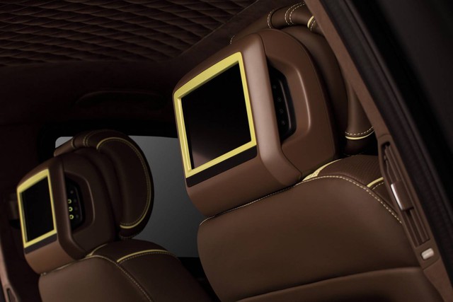 Mercedes-Benz GLE 2016 với nội thất bọc da cá sấu và mạ vàng của người Nga - Ảnh 10.
