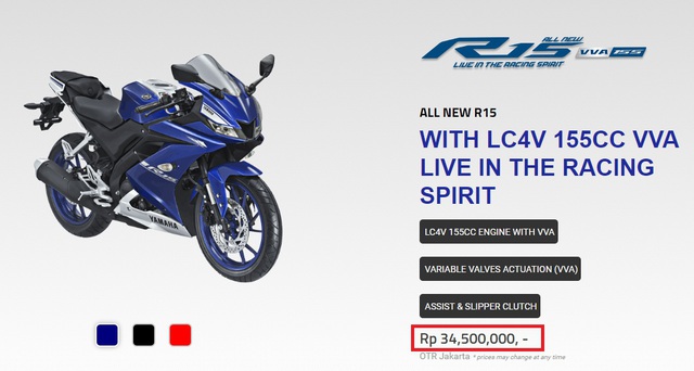 Mô tô thể thao Yamaha R15 3.0 đã có giá bán chính thức - Ảnh 1.