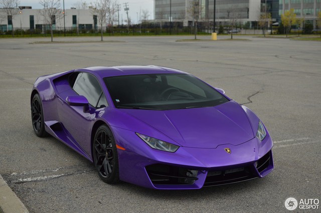 Diện kiến Lamborghini Huracan màu tím nổi bần bật - Ảnh 3.