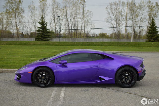 Diện kiến Lamborghini Huracan màu tím nổi bần bật - Ảnh 5.