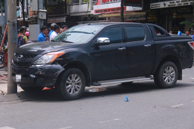 Đà Nẵng: Nữ tài xế lái xe bán tải Mazda BT-50 gây tai nạn liên hoàn, 3 người thương vong - Ảnh 1.