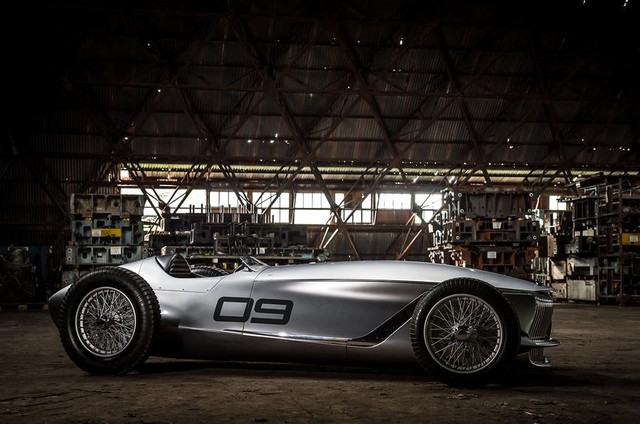 Infiniti Prototype 9 - Ô tô đời mới nhưng giống hệt xế cổ - Ảnh 4.