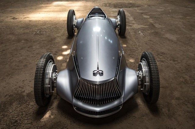 Infiniti Prototype 9 - Ô tô đời mới nhưng giống hệt xế cổ - Ảnh 7.