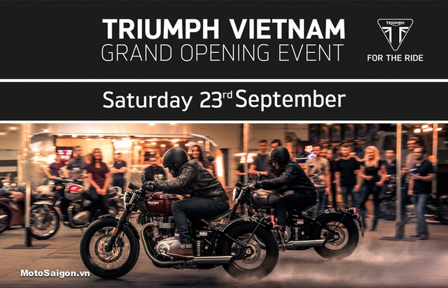 Hãng mô tô Anh quốc Triumph sẽ khai trương showroom đầu tiên tại Việt Nam trong tháng 9 này - Ảnh 1.