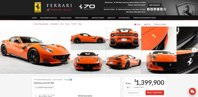 Vẻ đẹp của chiếc Ferrari F12tdf có giá bán siêu đắt đỏ trên thế giới, giá từ 31,8 tỷ Đồng - Ảnh 3.