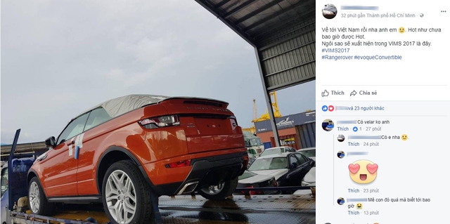 Range Rover Evoque mui trần bất ngờ cập bến Việt Nam - Ảnh 1.